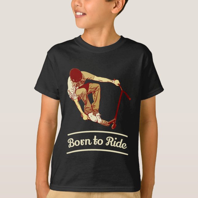Camiseta Pro Scooter Free Rider Tricks (Anverso)