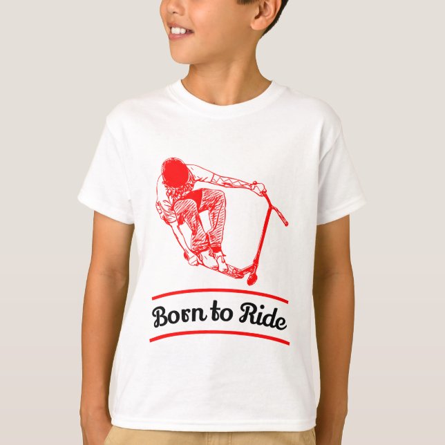 Camiseta Pro Scooter Free Rider Tricks (Anverso)