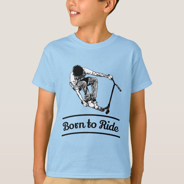 Camiseta Pro Scooter Free Rider Tricks (Anverso)