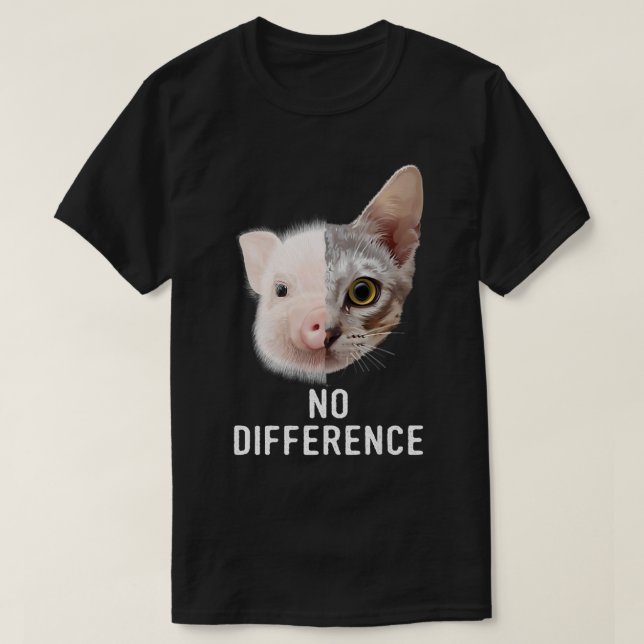 Camiseta Pro Vegan No Diferencia Bienestar Animal Vegetario (Diseño del anverso)