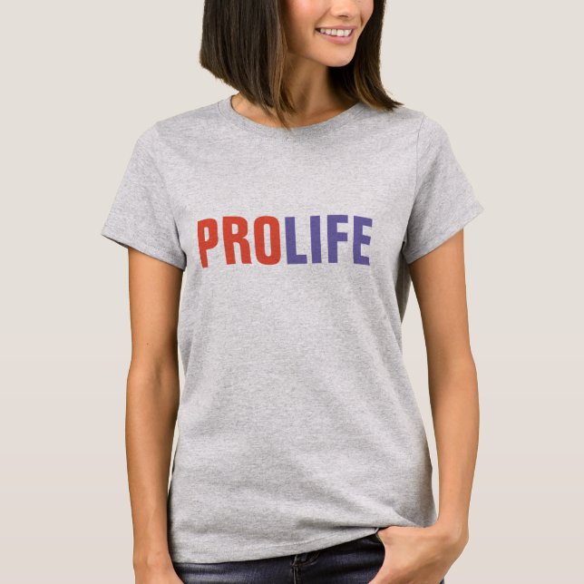 Camiseta PRO-VIDA, anti-abortoT-camisetas (Anverso)