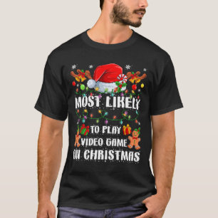 Camiseta Probablemente Juegue Videojuego En Navidades Xmas