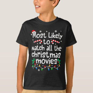 Camiseta Probablemente Ver Todas Las Películas De Navidad F