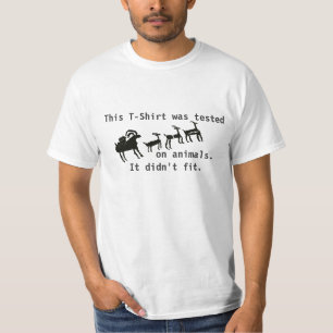Camiseta Probado en animales