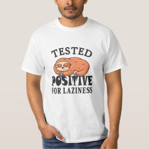 Camiseta Probado positivo para pereza Sloth