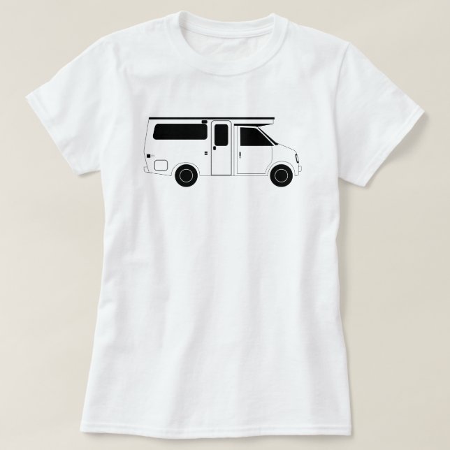 Camiseta probador de camper (Diseño del anverso)