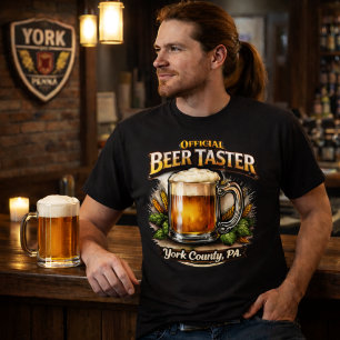 Camiseta Probador de Cerveza Oficial del Condado de York PA