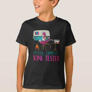 Camiseta Probador de Vino Oficial del Campamento Flamingo D