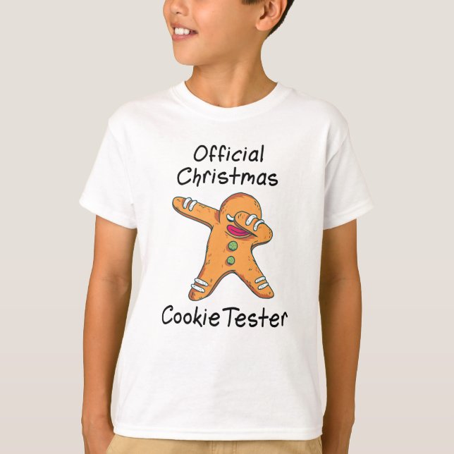 Camiseta Probador oficial de galletas de Navidad (Anverso)