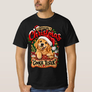 Camiseta Probador Oficial de Galletas de Navidad Retriever