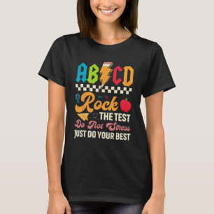 Camiseta Probar El Rock Abcd El Día De Prueba Estudiantes
