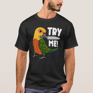 Camiseta Probar mi loro con Knife I Jenday Conure
