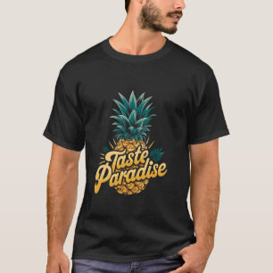 Camiseta Probar Paraíso Fruta Verano Tropical Piña Amante