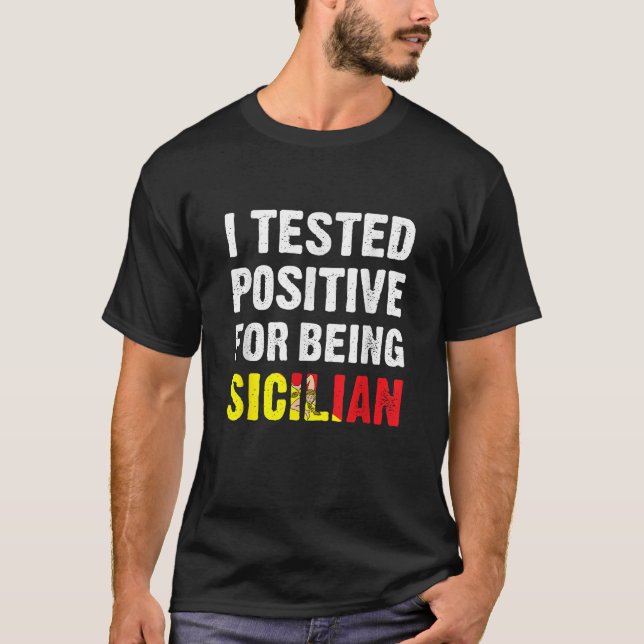 Camiseta Probé Positivo Por Ser Sicilia Cacial Siciliana (Anverso)