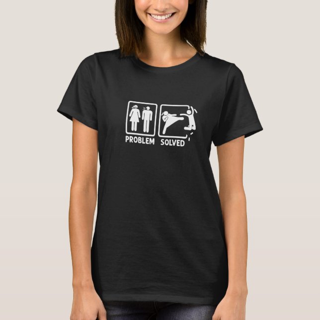 Camiseta Problem Solution Couple Relationship Equal Rights  (Anverso)