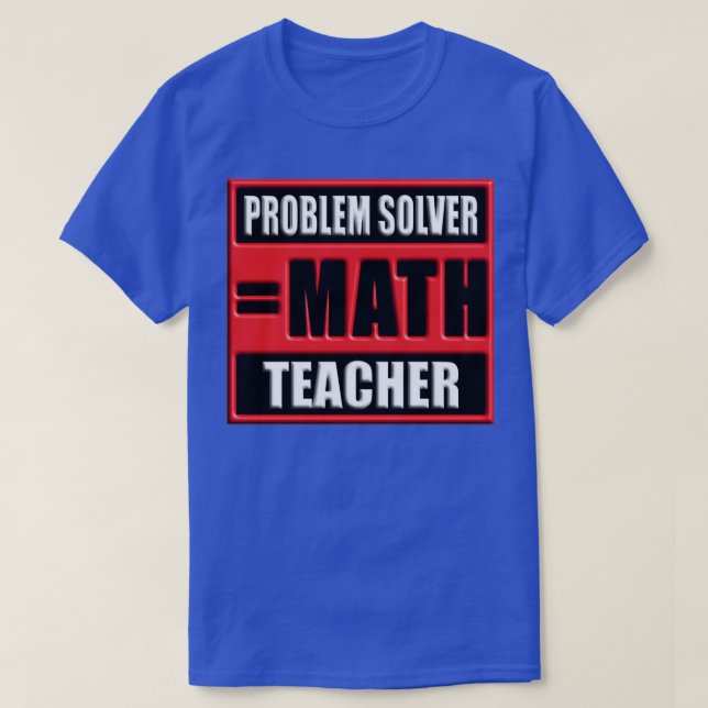 CAMISETA PROBLEM SOLVER MATERIAL PROFESOR (Diseño del anverso)