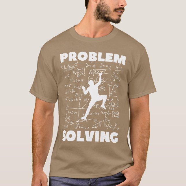 Camiseta Problem Solving Climber Rock Climbing (Anverso)