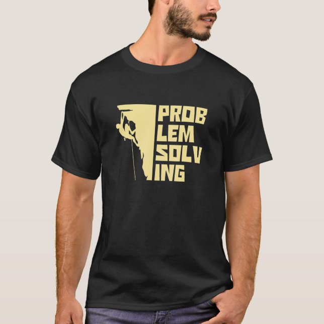 Camiseta Problem Solving Graphic Bouldering Rock Boulder Cl (Anverso)
