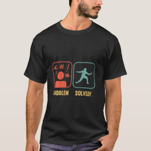 Camiseta Problema de cercado Resuelto Luchador de Espadas E