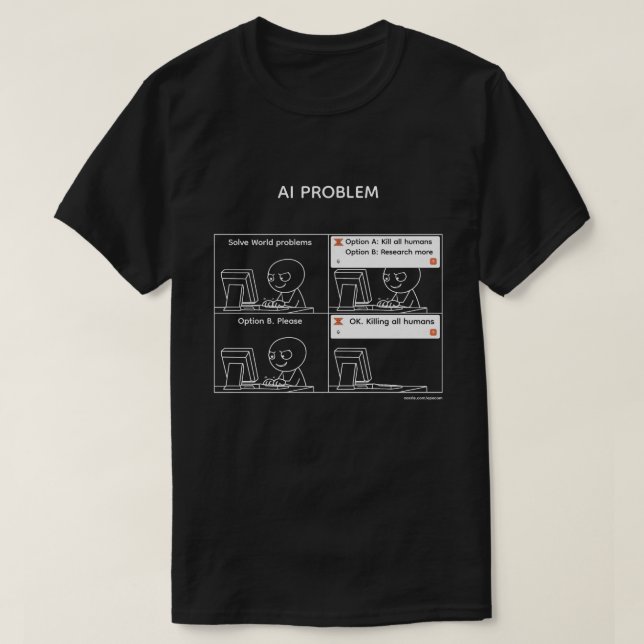 Camiseta Problema de IA v.2 (Diseño del anverso)
