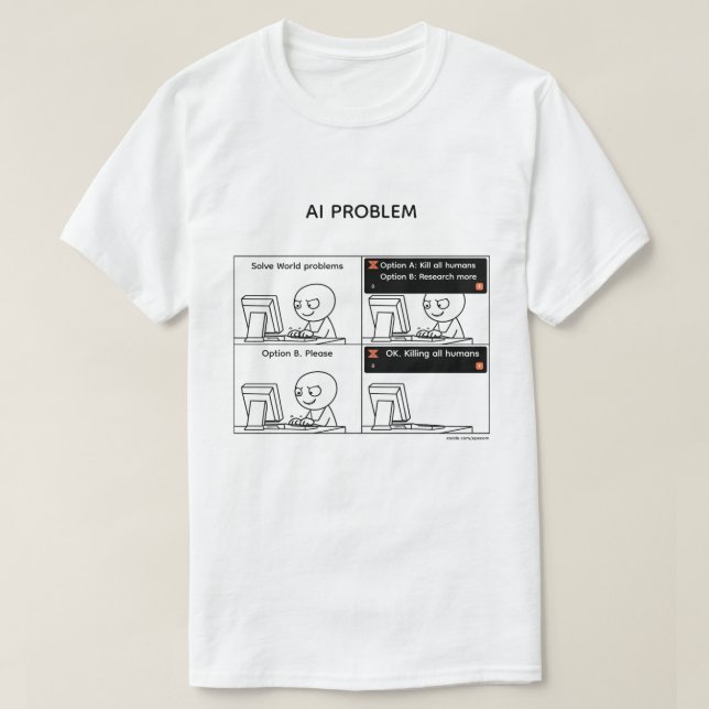 Camiseta Problema de IA v.2 (Diseño del anverso)