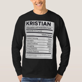 Camiseta Problema de información sobre nutrición en Kristia