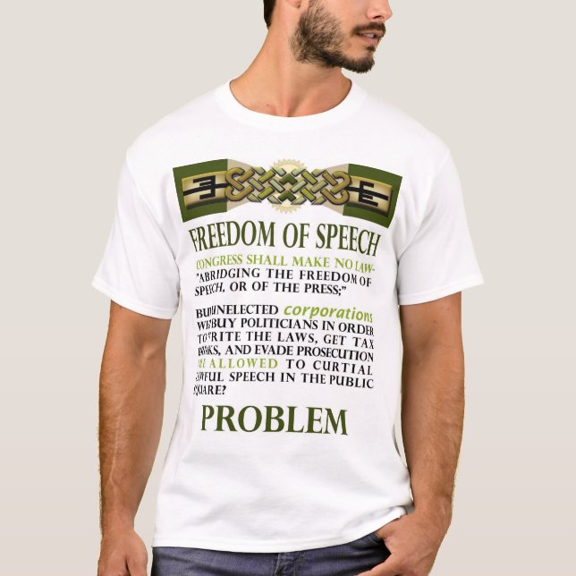 Camiseta Problema de la libertad de expresión (Anverso)