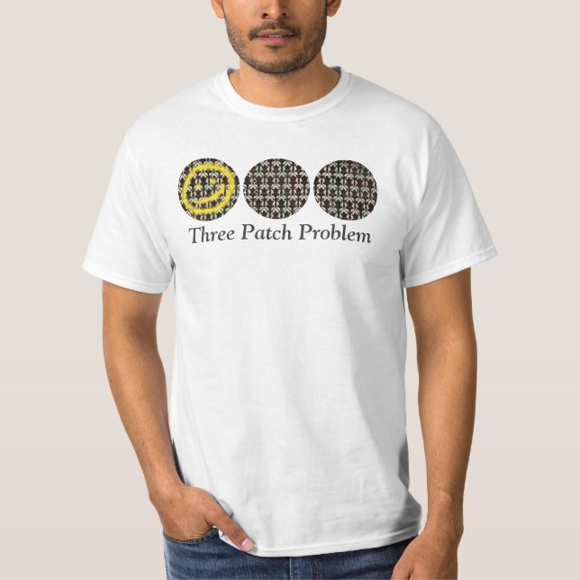 Camiseta Problema de tres remiendos (Anverso)