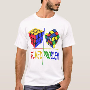 Camiseta Problema del cubo del rompecabezas competitivo sol