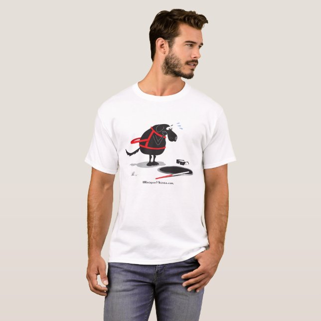 Camiseta Problema del perro guía (Anverso completo)