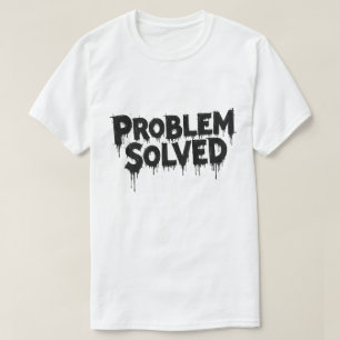 Camiseta Problema Resuelto del Tee gráfico de la letra de g