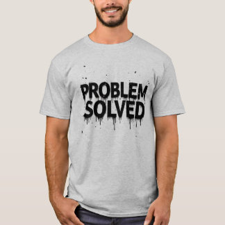 Camiseta Problema Resuelto Perforación en el dibujo del tex