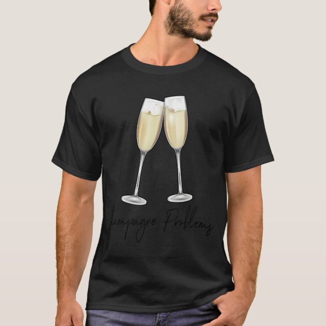 Camiseta Problemas con el champagne (Anverso)