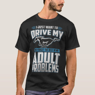 Camiseta Problemas de adultos de Mustang
