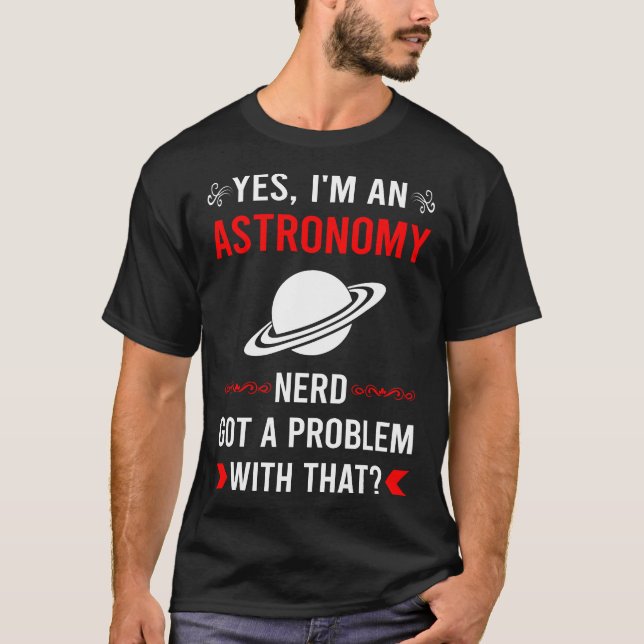 Camiseta Problemas de astronomía (Anverso)