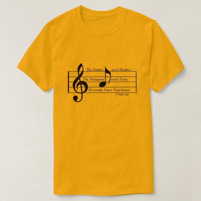 Camiseta Problemas de confianza (variante) - Un mensaje de  (Diseño del anverso)