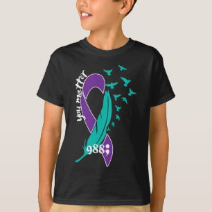 Camiseta Problemas de corazón 988 Conciencia sobre la preve