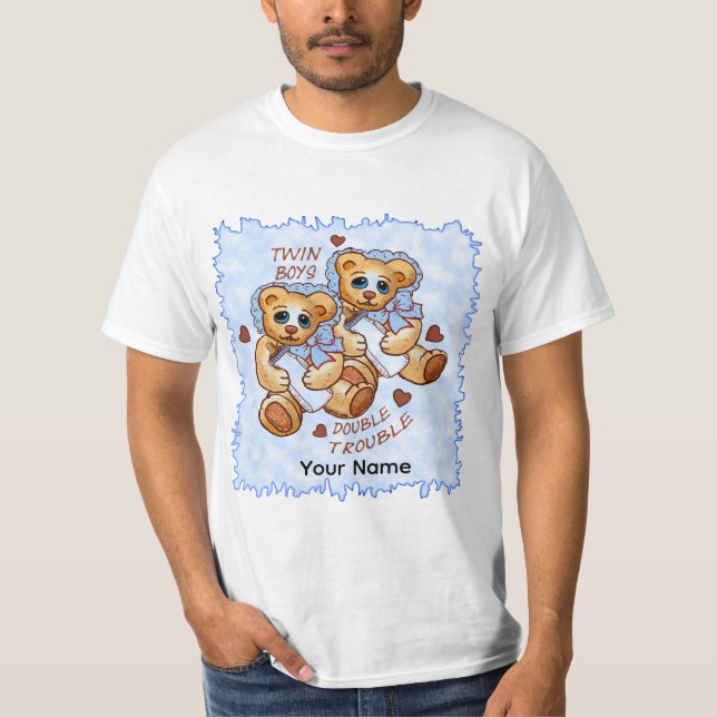 Camiseta Problemas de Niños Gemelos (Anverso)