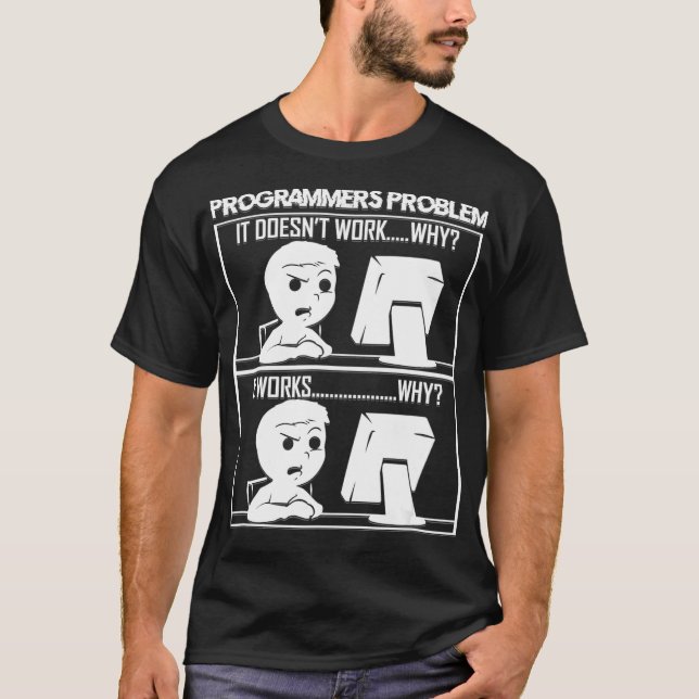 Camiseta Problemas de programadores de software regalo dive (Anverso)