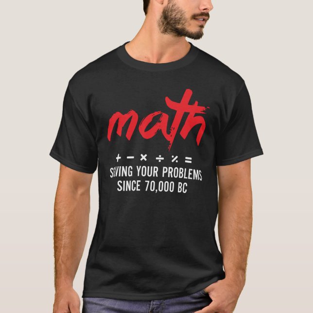 Camiseta Problemas de resolución de matemáticas desde 70,00 (Anverso)