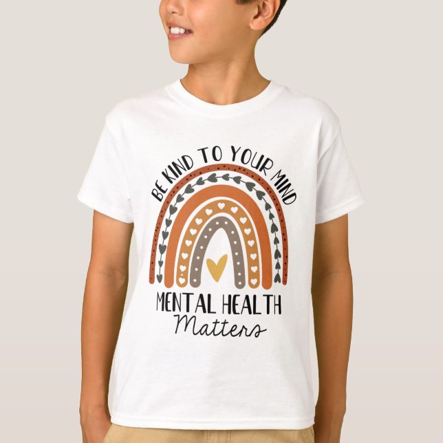 Camiseta Problemas de salud mental en Polka Dot Arcoiris (Anverso)