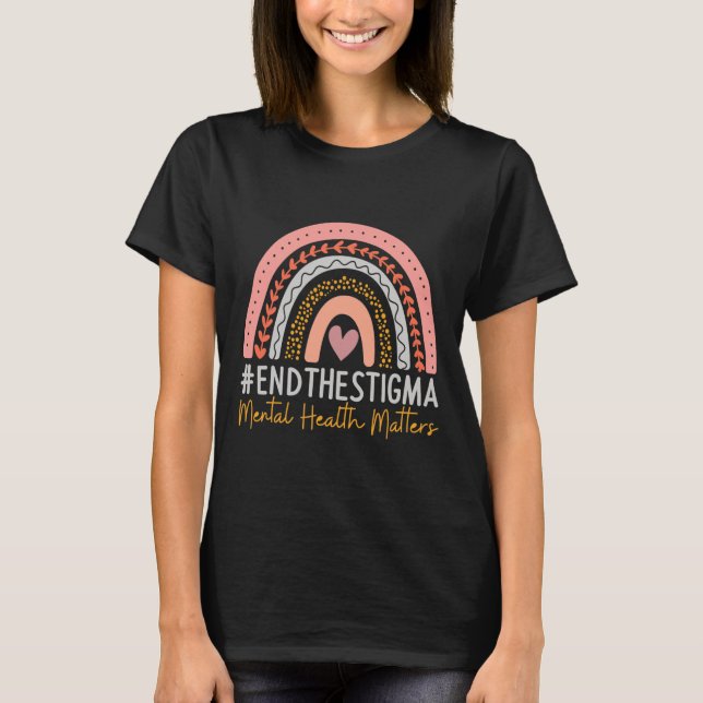 Camiseta Problemas de salud mental terminan con el boho arc (Anverso)