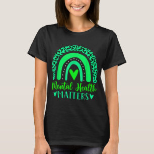 Camiseta Problemas de salud Sensibilización mental Leopardo