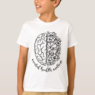 Camiseta Problemas de sensibilización sobre la salud Flores