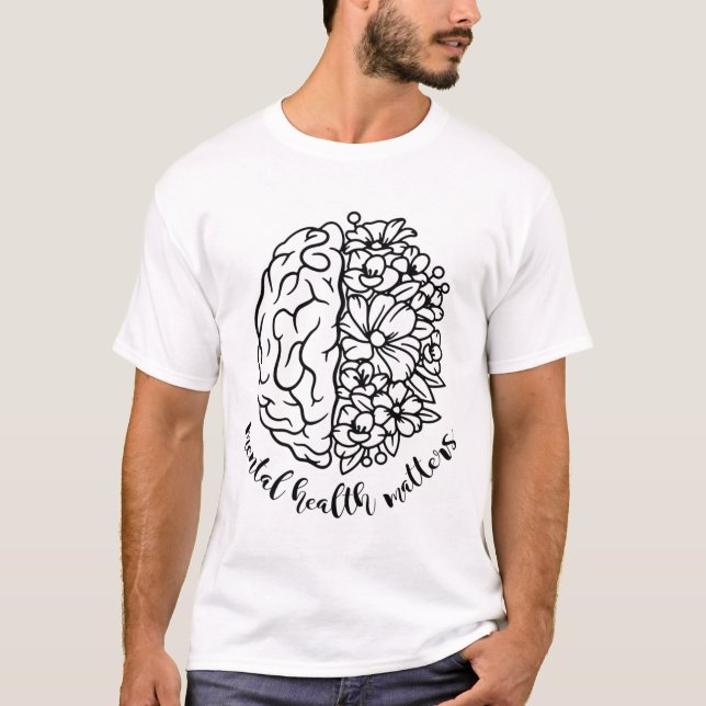 Camiseta Problemas de sensibilización sobre la salud Flores (Anverso)