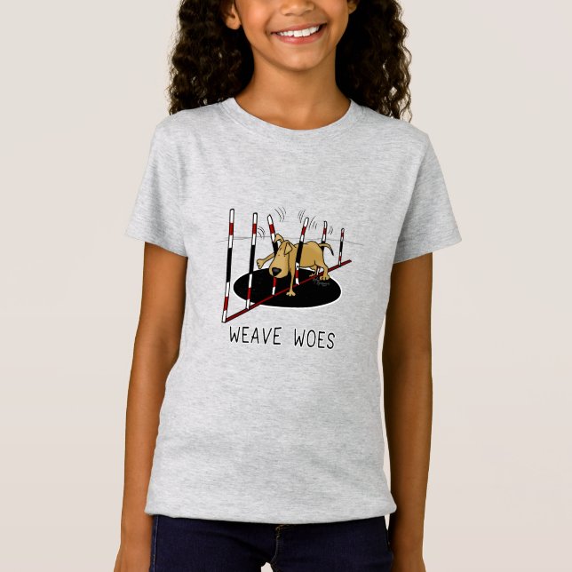 Camiseta Problemas de tejido - ágiles oops de perro atorado (Anverso)
