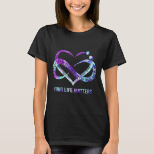 Camiseta Problemas de vida Semicolón Prevención del suicidi