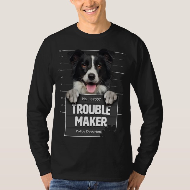 Camiseta Problemático: La melosa policía de la frontera es  (Anverso)