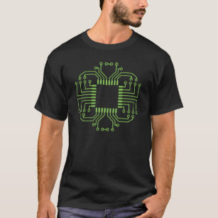 Camiseta Procesador eléctrico de la placa de circuito