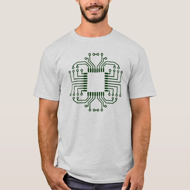 Camiseta Procesador eléctrico de la placa de circuito (Anverso)